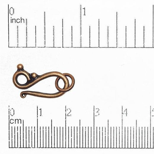18mm x 10mm Hook & Eye Clasp - Made of Brass - Sold as a Set - CL/HE1277