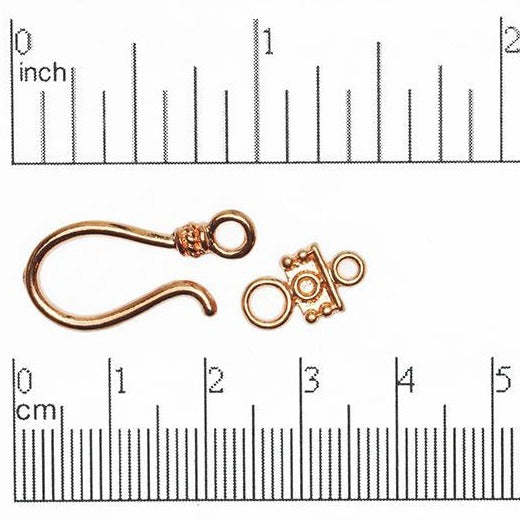 18mm x 10mm Hook & Eye Clasp - Made of Brass - Sold as a Set - CL/HE1278