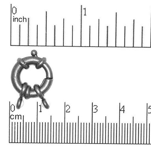15mm Spring Ring Clasp - Made of Brass - Sold Individually - CL/CR2