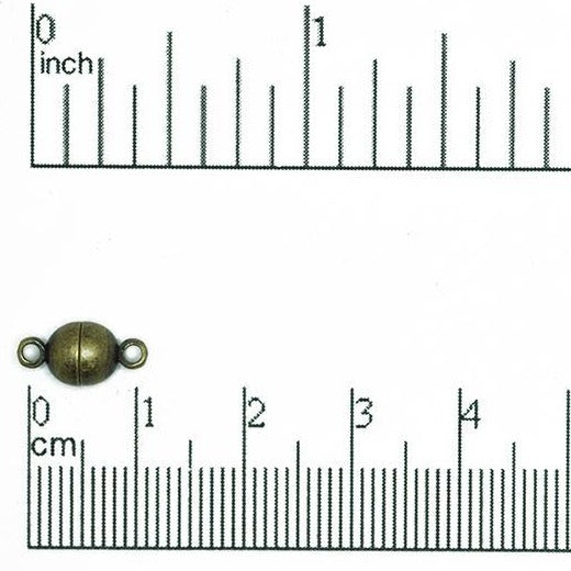 12mm x 6mm Smooth Round Magnet Clasps Sold by the Piece - CL/MC3
