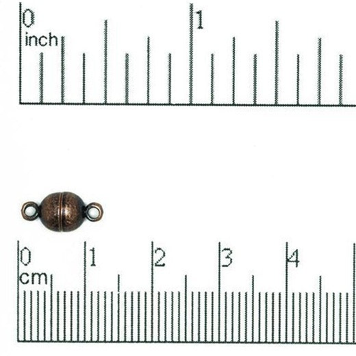 12mm x 6mm Smooth Round Magnet Clasps Sold by the Piece - CL/MC3