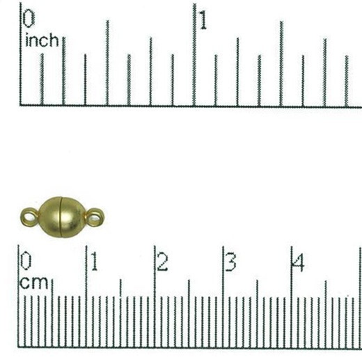 12mm x 6mm Smooth Round Magnet Clasps Sold by the Piece - CL/MC3
