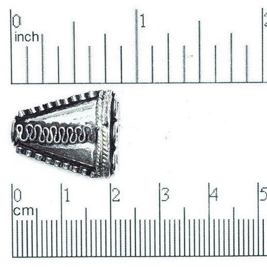 Ornate Trapezoid 3-to-1 Hole Connector - Made of Copper - Sold Individually - CS1276