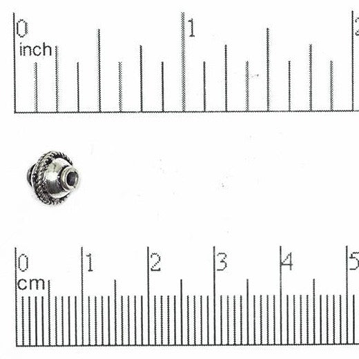 13mm x 8mm Bi-Cone Bead Sterling Silver Polished over Solid Copper Sold by the Piece - CS1912
