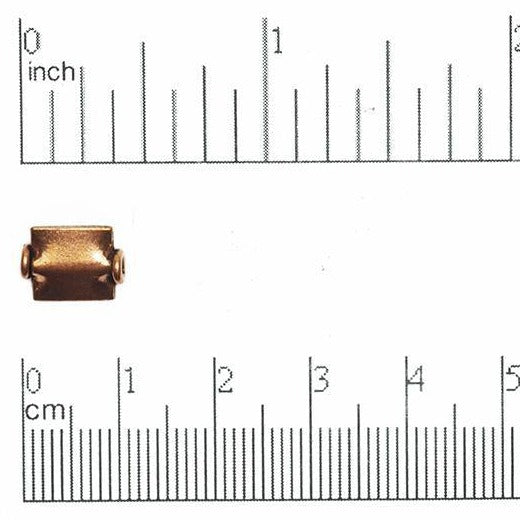 15mm x 8mm Square Bead - Made of Copper - Sold Individually - CC1909