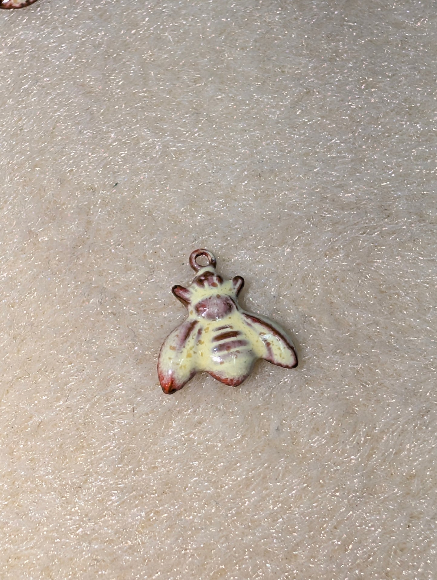 Enameled Bee Charm
