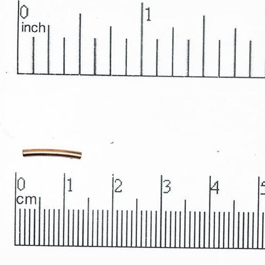 Curved Tube Spacer 12mm x 1mm - Sold by the Gross (144 Pieces) - CT12