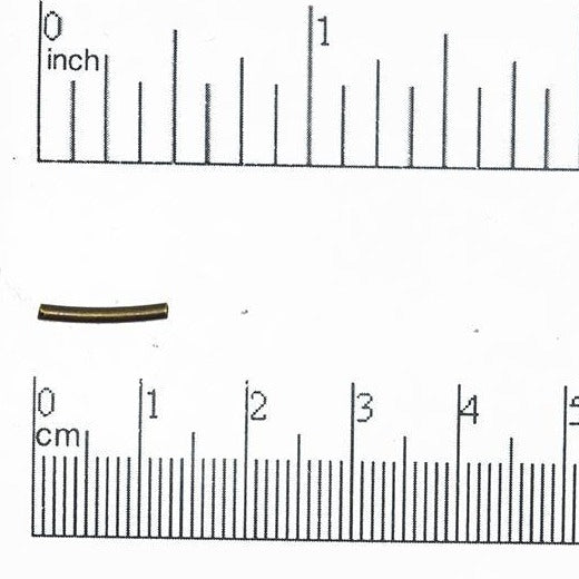 Curved Tube Spacer 12mm x 1mm - Sold by the Gross (144 Pieces) - CT12