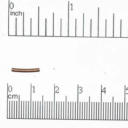 Curved Tube Spacer 12mm x 1mm - Sold by the Gross (144 Pieces) - CT12