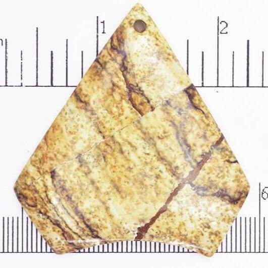 Picture Jasper Pendant - Assorted Shapes - Drilled - Semi-Precious Stone - Sold by the Piece - SP713