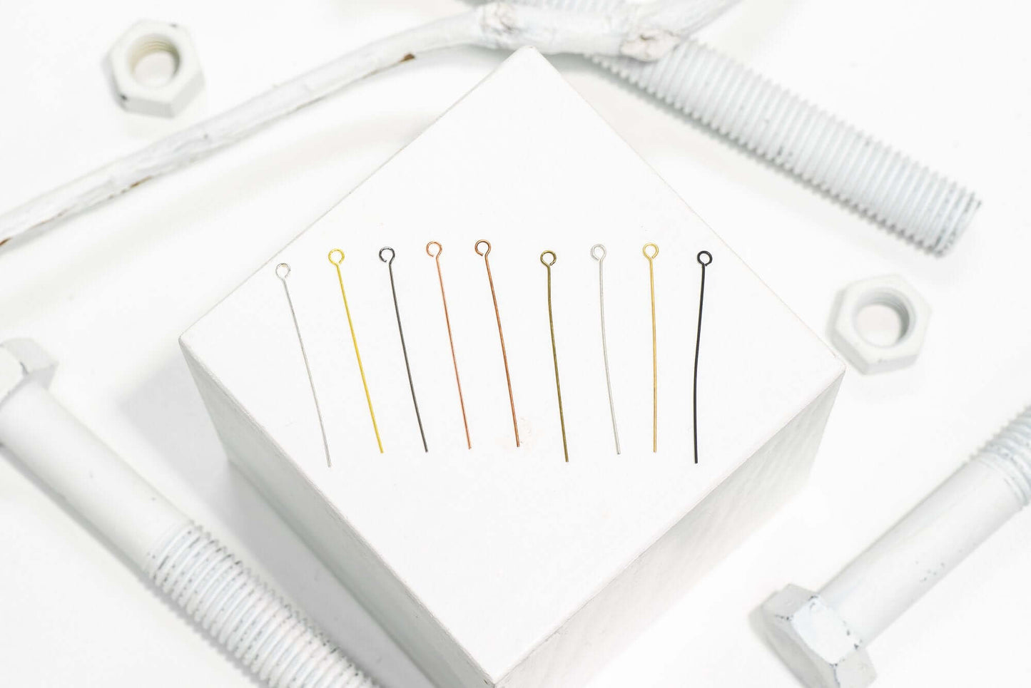 1.5 Inch Eye Pin - 24 Gauge Wire - Available in Multiple Colors - Sold Individually - E/P1.5