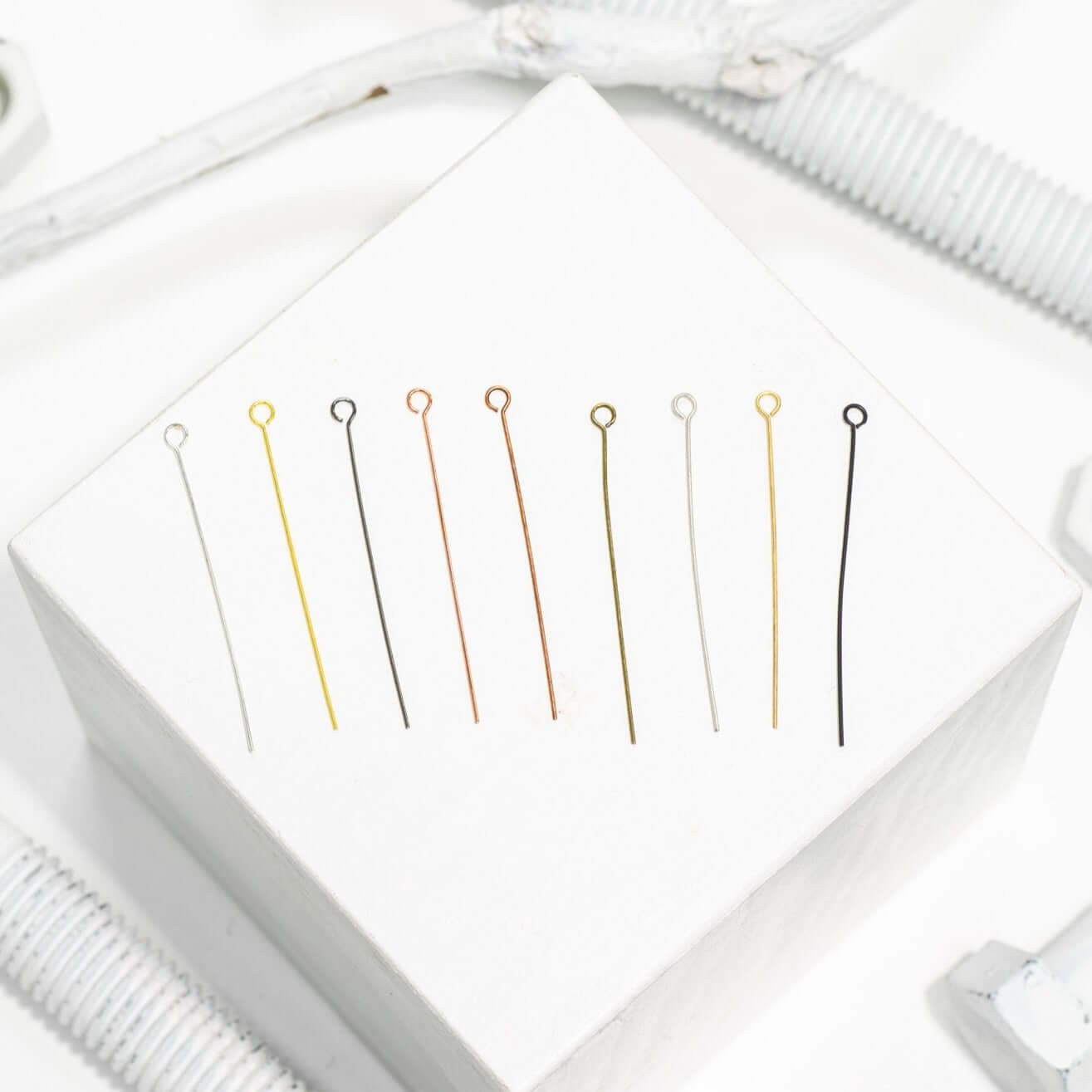 2 Inch Eye Pin - 20 Gauge Dead Soft Wire available in Multiple Colors sold by 1/4lb - E/P1.5DS