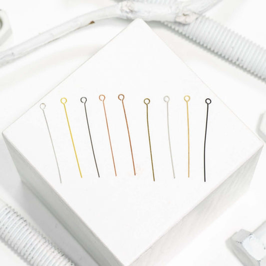 2 Inch Eye Pin - 20 Gauge Dead Soft Wire available in Multiple Colors sold by 1/4lb - E/P1.5DS