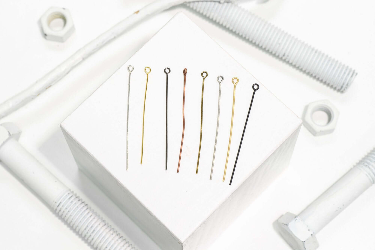 2 Inch Eye Pin - 20 Gauge Wire available in Multiple Colors made from Brass sold Individually - E/P2