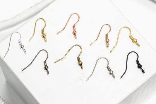 French Ear Wire for Making Earrings- Available in Many Finishes - Sold by the Dozen - EW5000