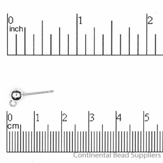 5mm Ball Post Earwire. Sold by the Dozen - EW5007POST