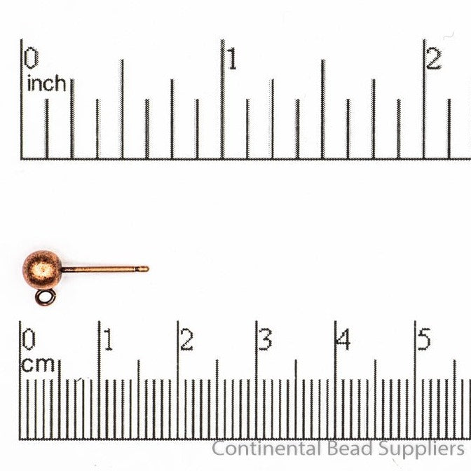 5mm Ball Post Earwire. Sold by the Dozen - EW5007POST