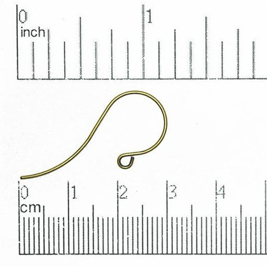 Shepherd Hook French Ear Wire. Sold by the Dozen - EW5008