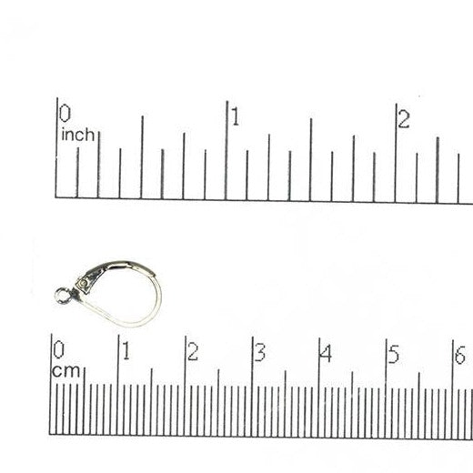 15mm x 10mm Leverback Earwire. Sold by the Dozen - EW5009