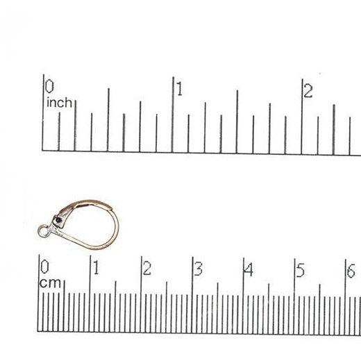 15mm x 10mm Leverback Earwire. Sold by the Dozen - EW5009