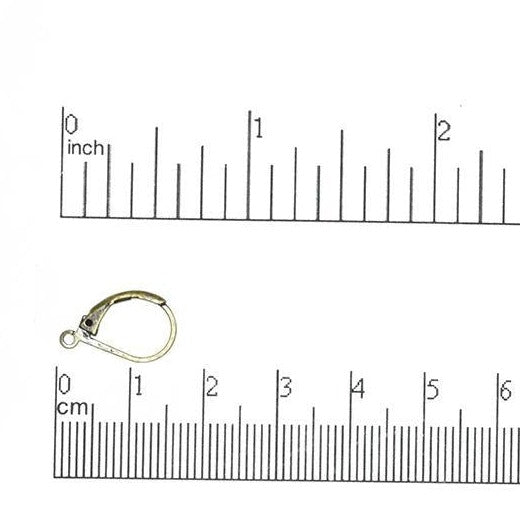 15mm x 10mm Leverback Earwire. Sold by the Dozen - EW5009