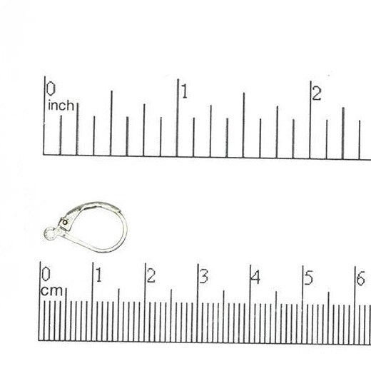 15mm x 10mm Leverback Earwire. Sold by the Dozen - EW5009
