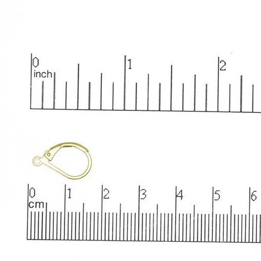 15mm x 10mm Leverback Earwire. Sold by the Dozen - EW5009