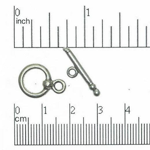 Loop 18mm x 14mm Bar 25mm Toggle Pewter Clasp Sold By The Piece - CBS1853