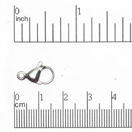15mm x 9mm Lobster Claw Clasp - Made from Stainless Steel - Sold by the Piece - C103SS