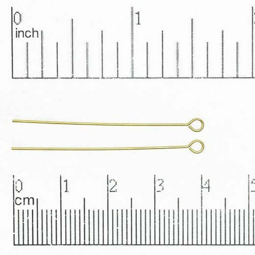 2 Inch Eye Pin - 20 Gauge Dead Soft Wire available in Multiple Colors sold by 1/4lb - E/P1.5DS