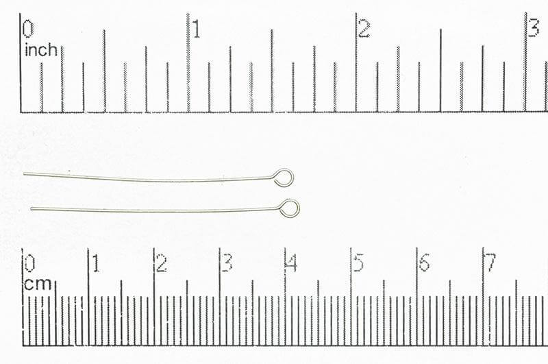 1.5 Inch Eye Pin - 24 Gauge Wire - Available in Multiple Colors - Sold Individually - E/P1.5