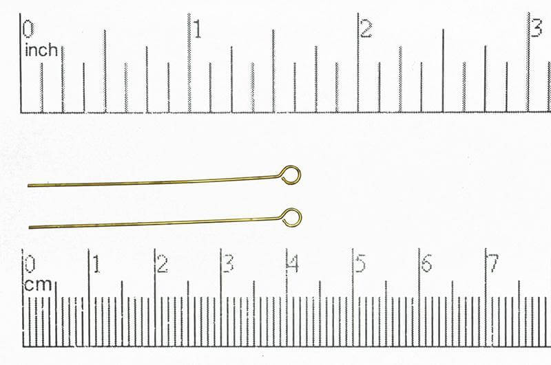 1.5 Inch Eye Pin - 24 Gauge Wire - Available in Multiple Colors - Sold Individually - E/P1.5