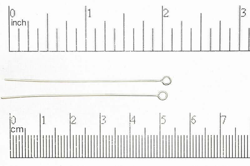 2 Inch Eye Pin - 20 Gauge Wire available in Multiple Colors made from Brass sold Individually - E/P2