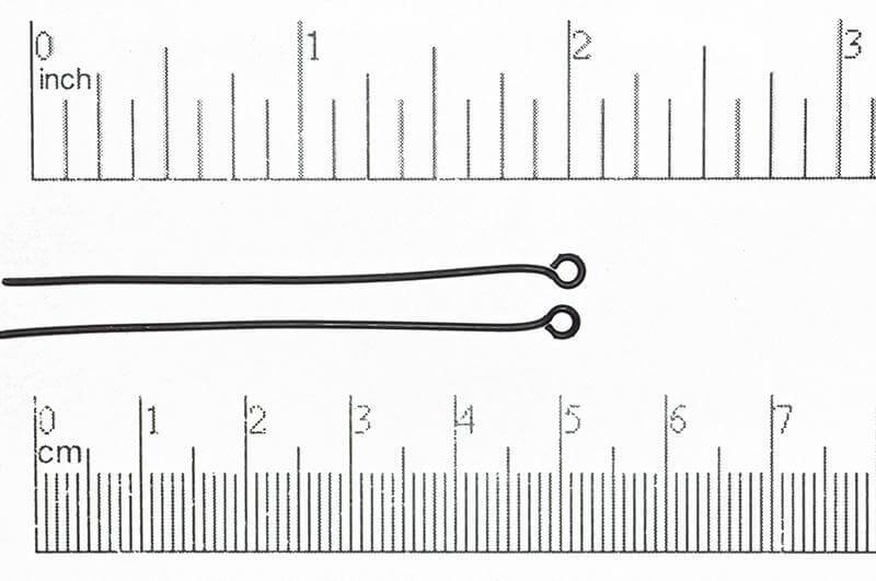 2 Inch Eye Pin - 20 Gauge Wire available in Multiple Colors made from Brass sold Individually - E/P2