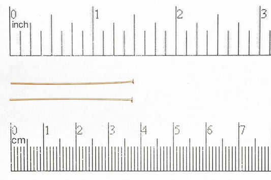 1.5 Inch Head Pin - 24 Gauge Dead Soft Wire - Available in Multiple Finishes - Made from Brass - Sold by 1/4lb - H/P1.5DS
