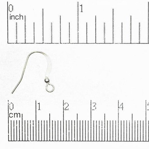 Hammered French Ear Wire with 1.5mm Ball - Available in Many Finishes - Sold by the Dozen - EW5003