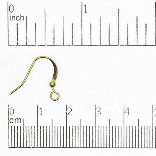 Hammered French Ear Wire with 1.5mm Ball - Available in Many Finishes - Sold by the Dozen - EW5003