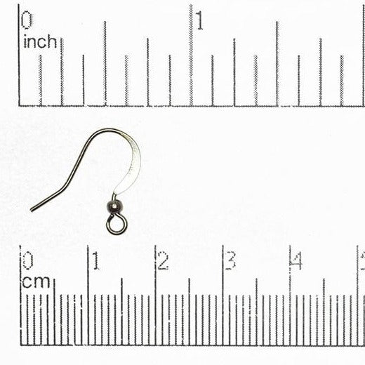 Hammered French Ear Wire with 1.5mm Ball - Available in Many Finishes - Sold by the Dozen - EW5003