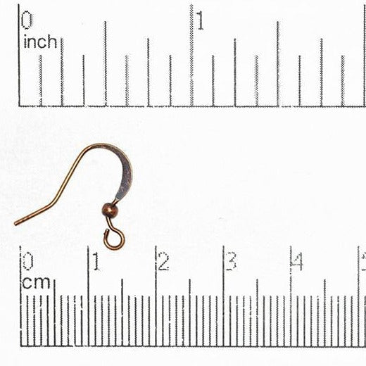 Hammered French Ear Wire with 1.5mm Ball - Available in Many Finishes - Sold by the Dozen - EW5003