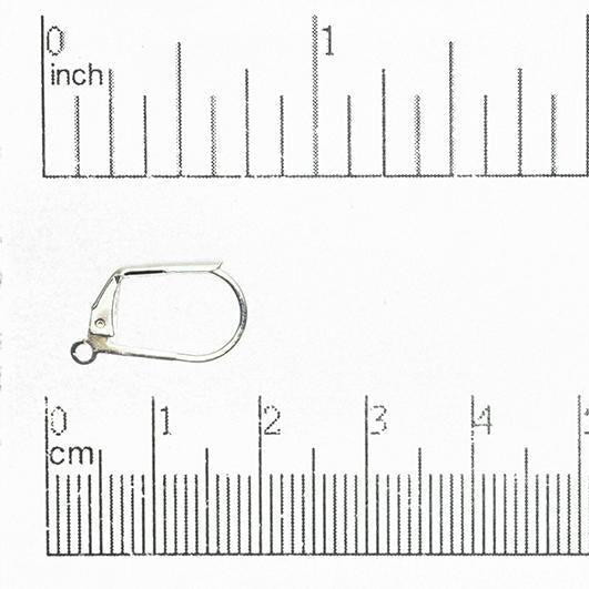 Leverback Earwires for Making Earrings - Measures 17mm x 11mm - Available in Many Finishes - Sold by the Dozen - EW2201.