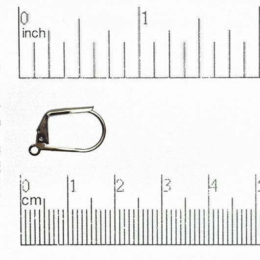 Leverback Earwires for Making Earrings - Measures 17mm x 11mm - Available in Many Finishes - Sold by the Dozen - EW2201.