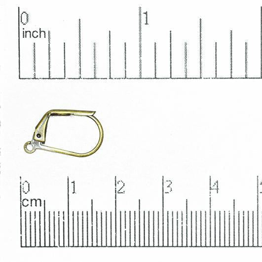 Leverback Earwires for Making Earrings - Measures 17mm x 11mm - Available in Many Finishes - Sold by the Dozen - EW2201.