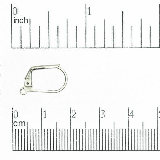 Leverback Earwires for Making Earrings - Measures 17mm x 11mm - Available in Many Finishes - Sold by the Dozen - EW2201.
