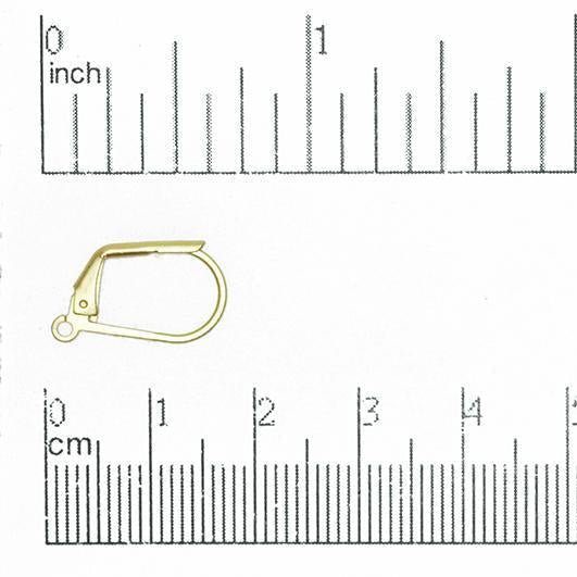 Leverback Earwires for Making Earrings - Measures 17mm x 11mm - Available in Many Finishes - Sold by the Dozen - EW2201.