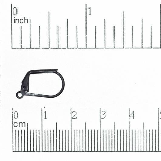 Leverback Earwires for Making Earrings - Measures 17mm x 11mm - Available in Many Finishes - Sold by the Dozen - EW2201.