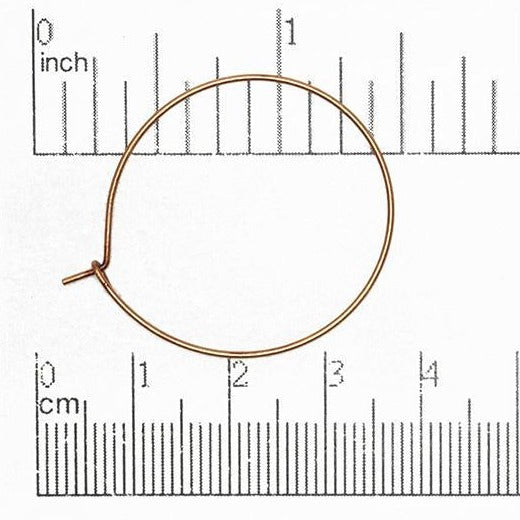30mm Hoop & Oval Ear Wire. Sold by the Dozen - EW5010