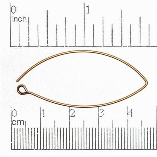44mm V-Shaped Ear Wire. Sold by the Dozen - EW5011