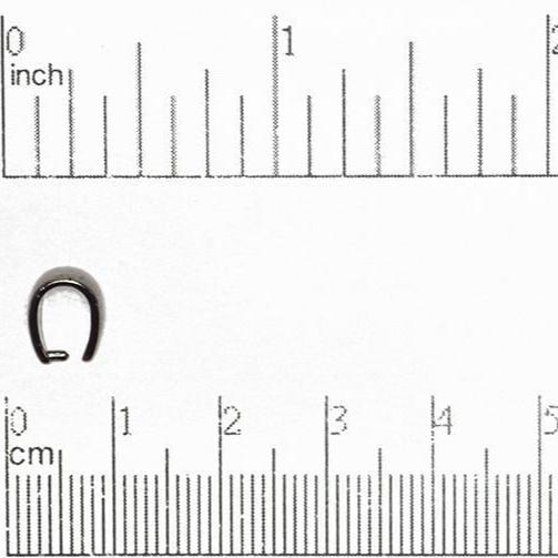 9mm x 5mm Pinch Bail - Available in Multiple Finishes - Made of Brass - Sold by the Piece - PB600