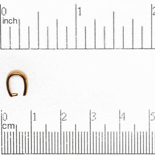 9mm x 5mm Pinch Bail - Available in Multiple Finishes - Made of Brass - Sold by the Piece - PB600