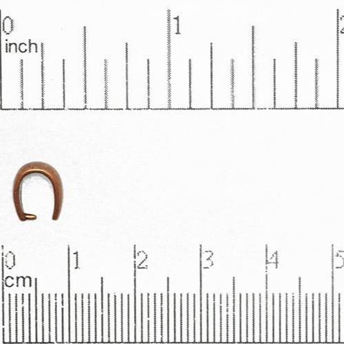 9mm x 5mm Pinch Bail - Available in Multiple Finishes - Made of Brass - Sold by the Piece - PB600